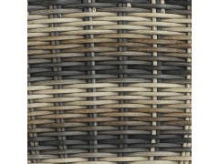 Redondo - Best Choice Rollo de tejido de ratán redondo para muebles de exterior - BM90099