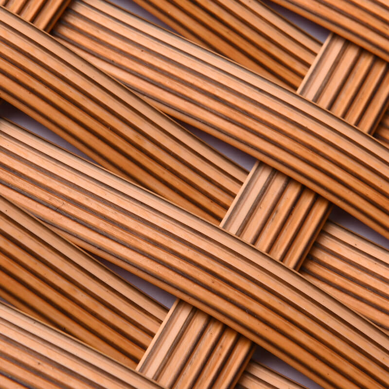 Material de Tejido de Ratán PE Marrón Grano BM-32816 detail