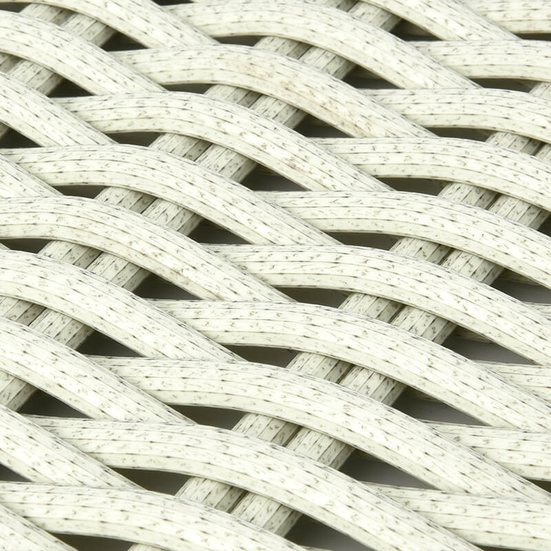 Material de mimbre de PE semicírculo resistente a los rayos UV BM-90161 detail