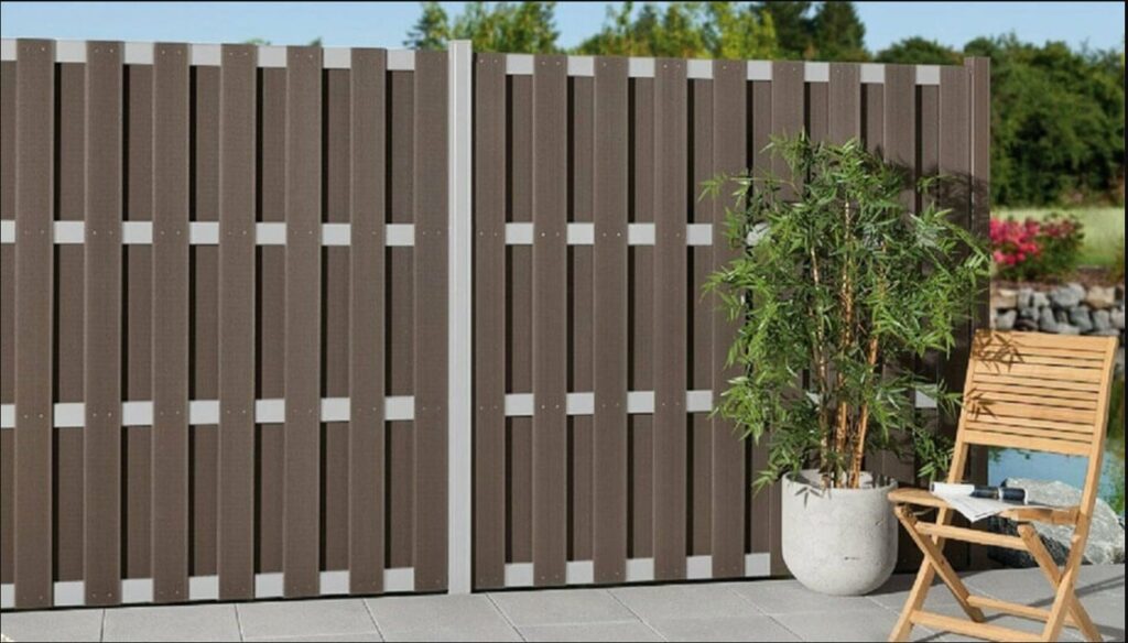 Valla de madera plástica