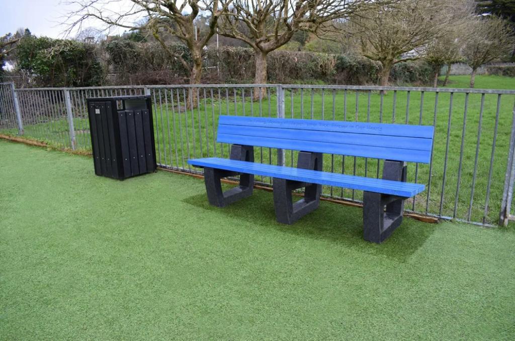 Plastic wooden chairs