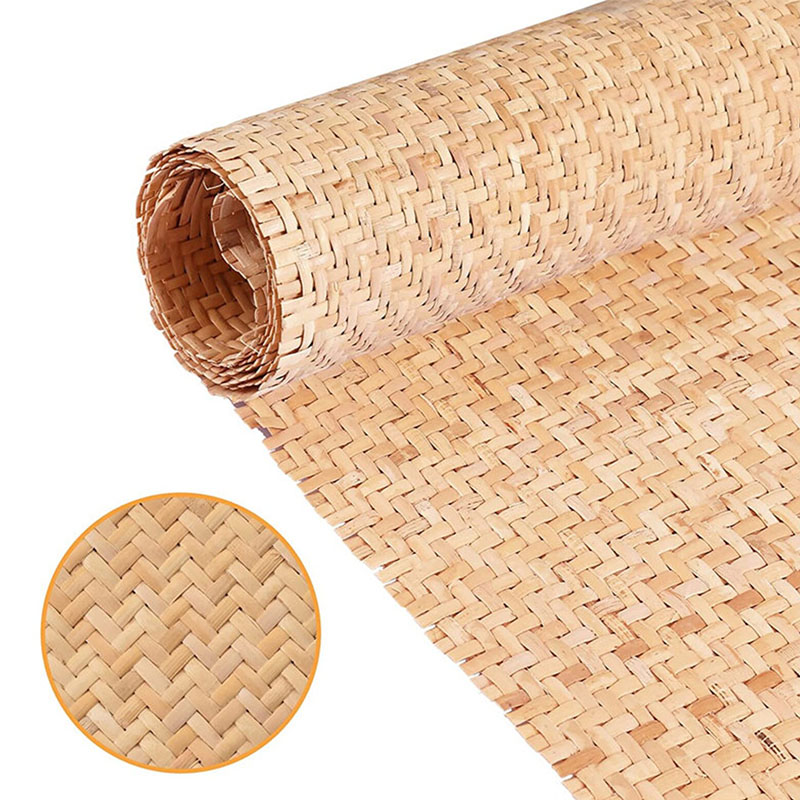 Rattan tejido en “V”