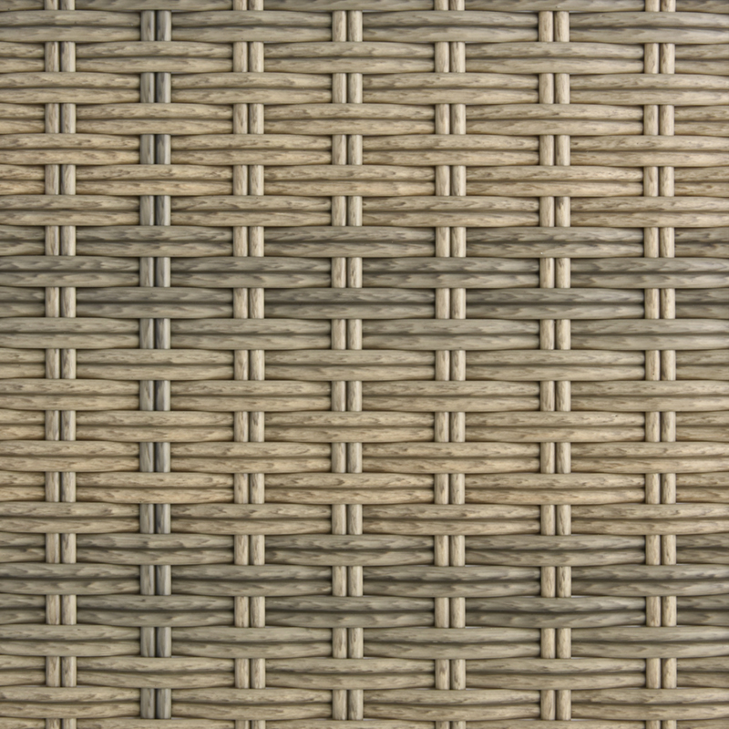 Doble media luna material plástico para tejer ratán BM-70138