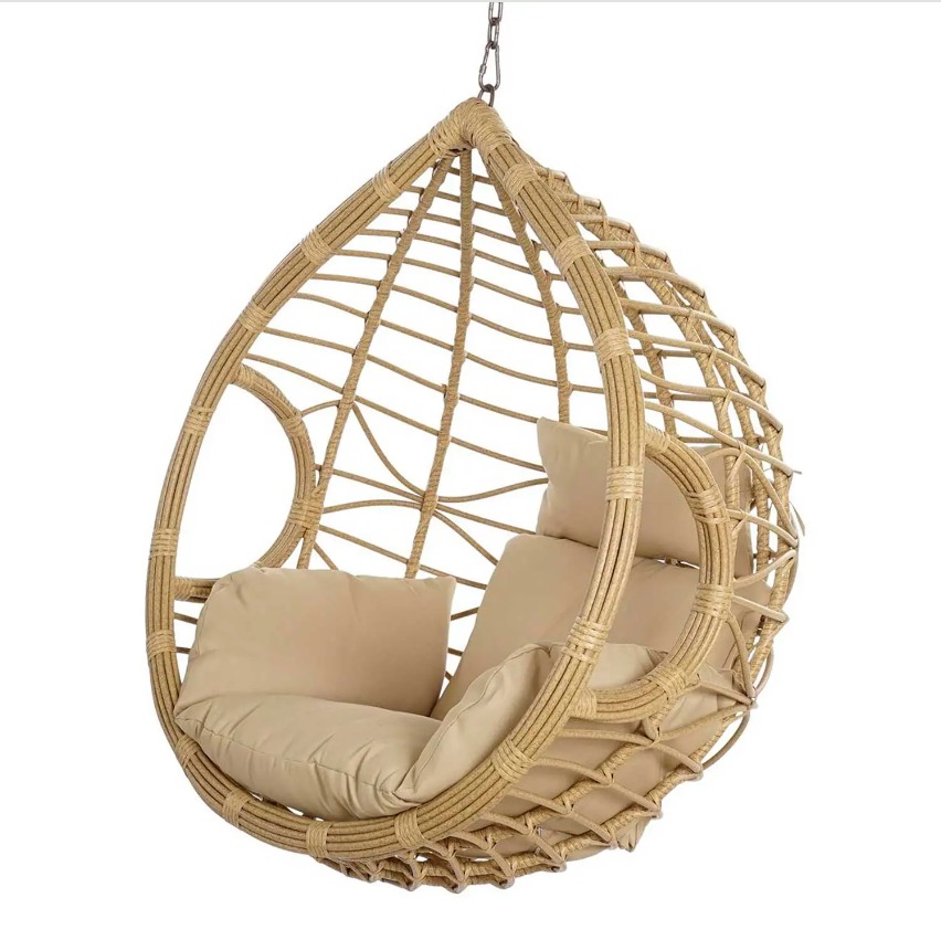 Sillón colgante de Ratán Sintético