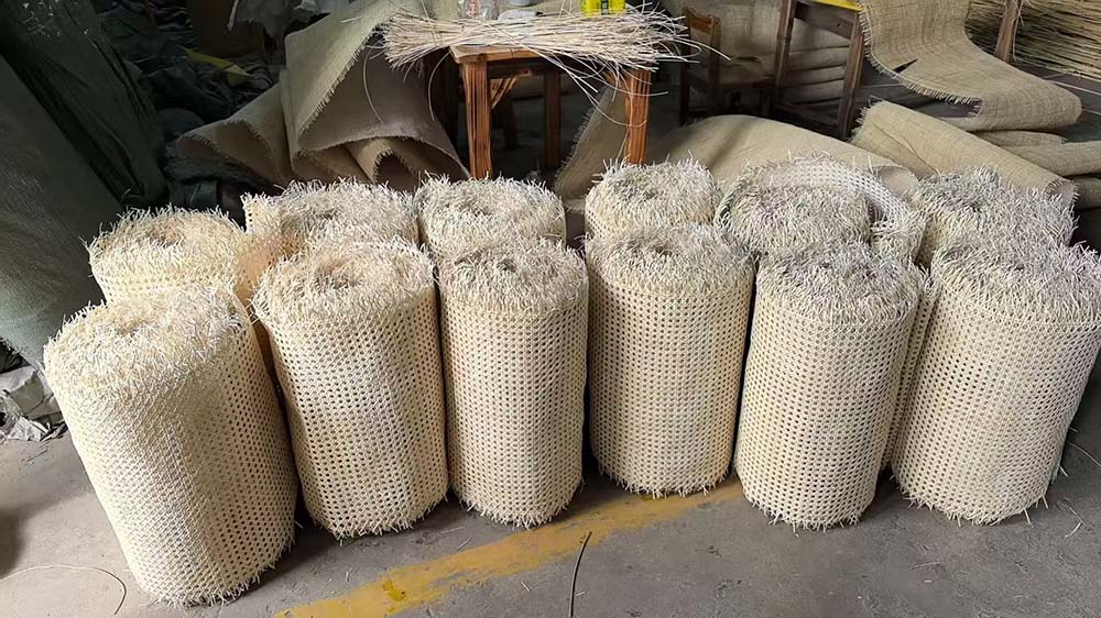 Rollos de enea tejida a mano para muebles de interior y aplicaciones decorativas