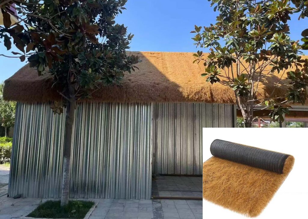 Pérgola de Paja Sintética Tipo de Alfombra