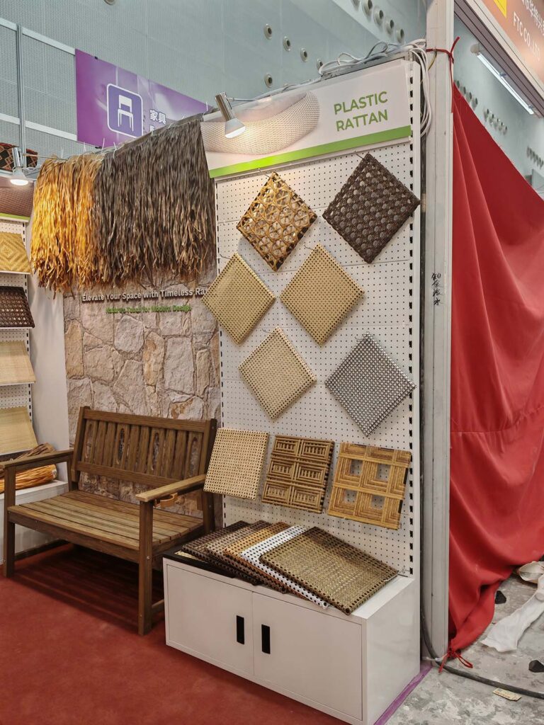 Feria de Canton ratan sintetico y madera plastica 5